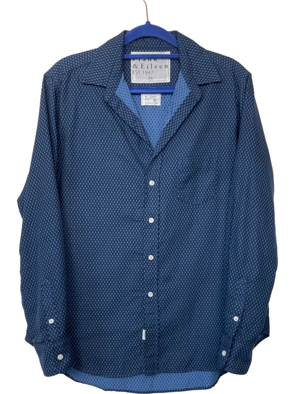 Frank & Eileen 'Eileen' Relaxed Button Up in Sail Boats